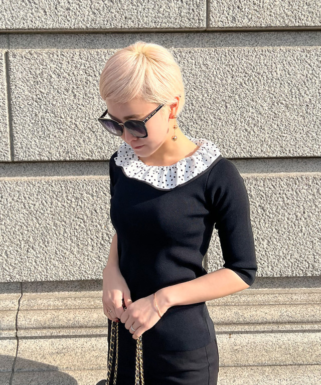 【レア】Jennyfax 2022 AW ベスト　つけ襟 レア】Jennyfax 2022 AW ベスト つけ襟 レア】Jennyfax 2022 AW