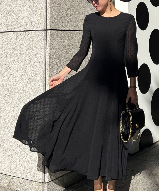 刺繍ドット フレアワンピース｜JENNE(ジェンヌ)公式通販：パリジェンヌ  