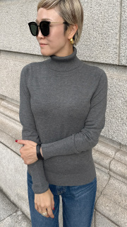 【再予約】カシミヤ混ソフトタッチタートルネック【発送予定：1月中旬】