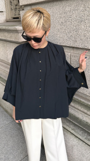 接触冷感サマーブラウスブルゾン