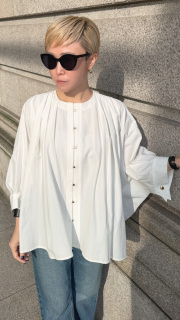 接触冷感サマーブラウスブルゾン