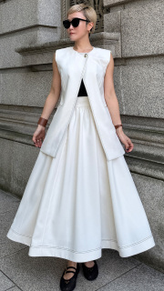 ステッチチュールインスカート