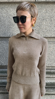 【再予約】もちふわとろけるZIPニット【発送予定：2月中旬】