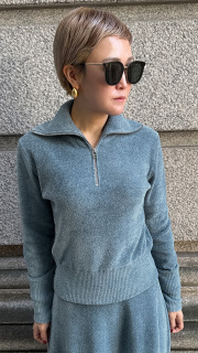 【再予約】もちふわとろけるZIPニット【発送予定：2月中旬】