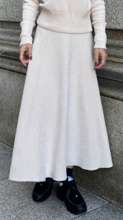 【再予約】もちふわとろけるニットスカート【発送予定：2月中旬】