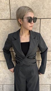 土日限定大幅お値下げ❣️ジェンヌ♡ 襟付き光沢ネイビードレス Igin Zibeline シャンタン光沢ロング紺ドレスセット (M) を
