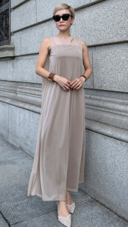 【再予約】カップ付きシアー2WAYワンピース【発送予定：5月下旬】