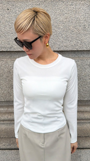 日本製ストレッチリブＴシャツ