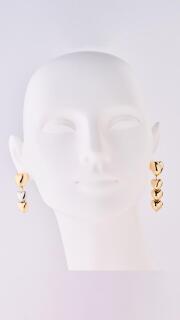 アシンメトリーハートピアス【お客様都合のご返品不可】