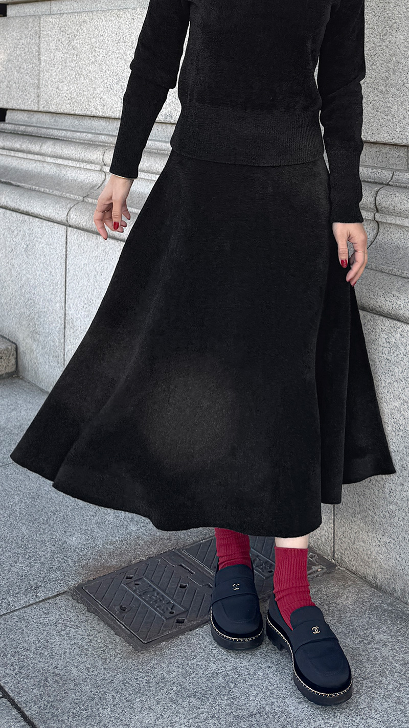 もちふわとろけるニットスカート｜JENNE(ジェンヌ)公式通販：パリ