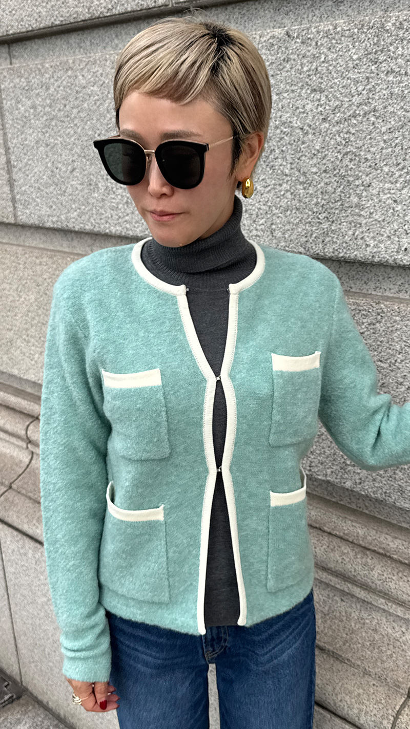 【再予約】イタリア糸ウールジャケット【発送予定：12月下旬～1月中旬】