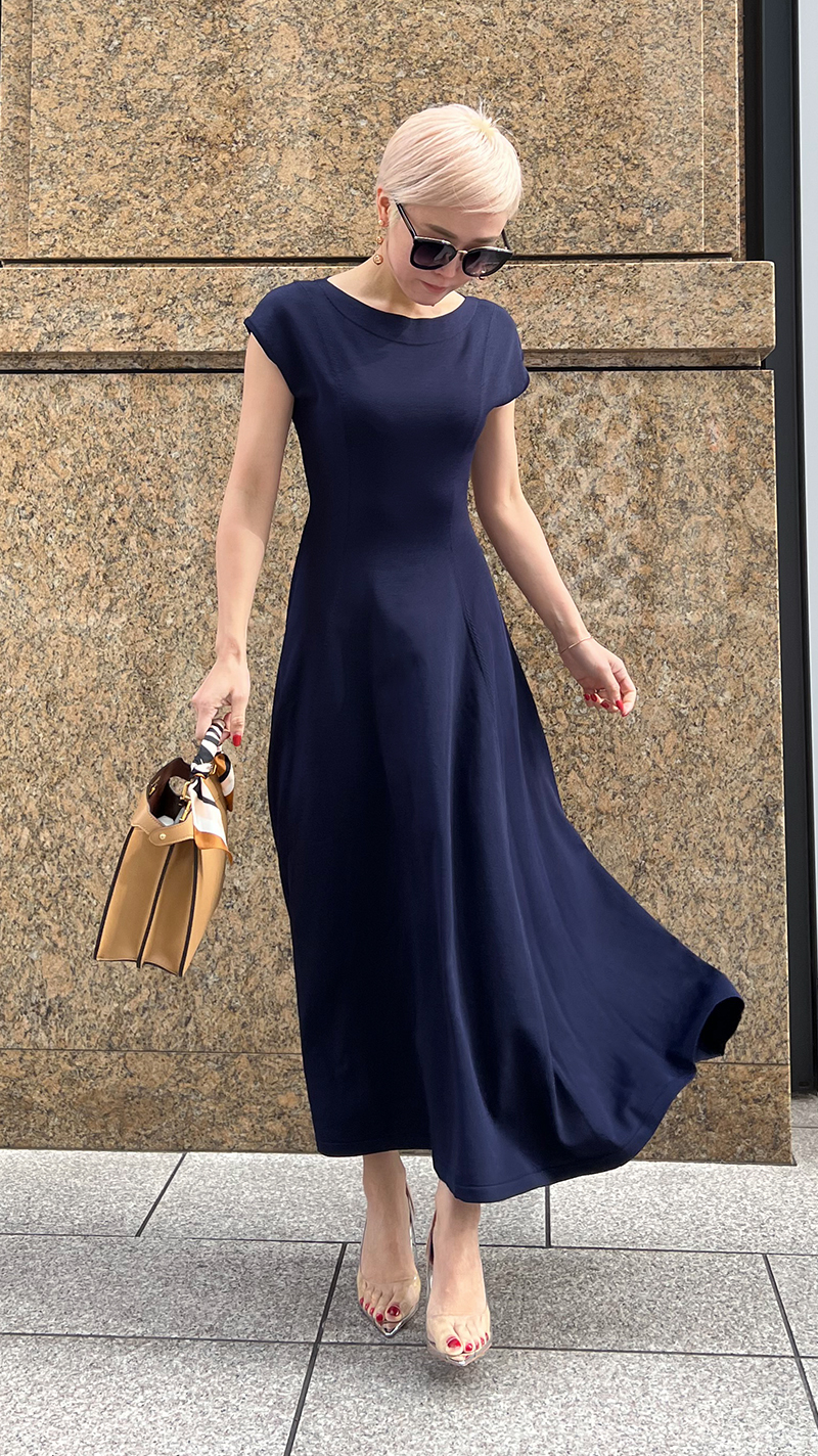 フレンチスリーブ フレアニットワンピース｜JENNE(ジェンヌ)公式通販  