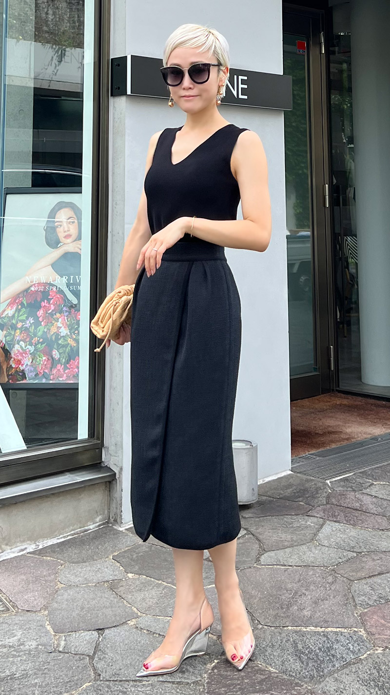 ツイードラップ ストレートスカート｜JENNE(ジェンヌ)公式通販：パリ  