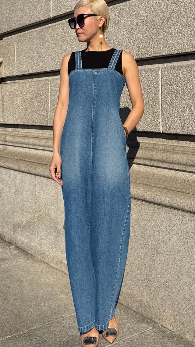 リラックスデニムサロペット