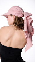 小顔見えドレープマルチウェイキャップ（撥水・UVカット）