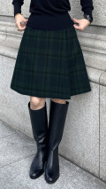 Aラインチェックスカート