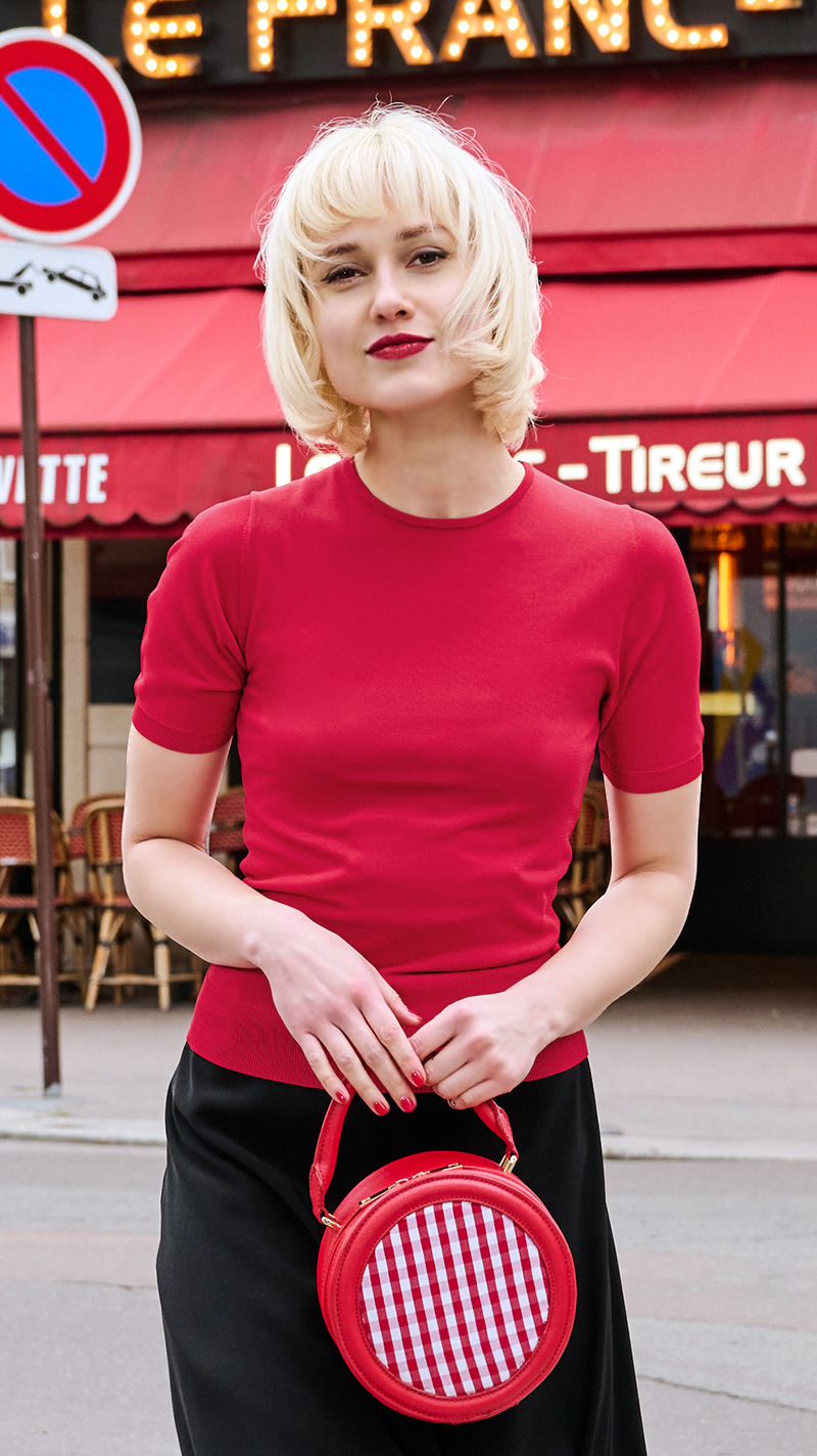 【再入荷】JENNEベーシッククルーネックニット