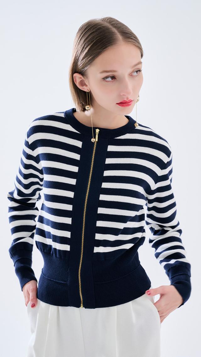 JENNEニットジップジャケット