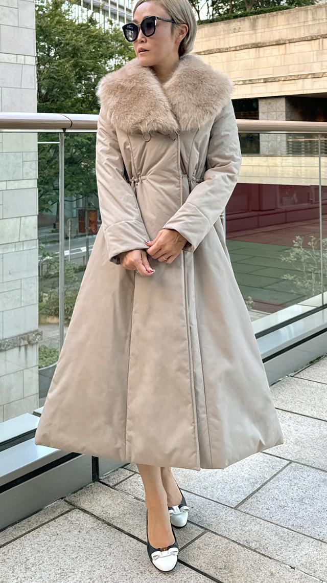 機能綿ダウンコートドレス