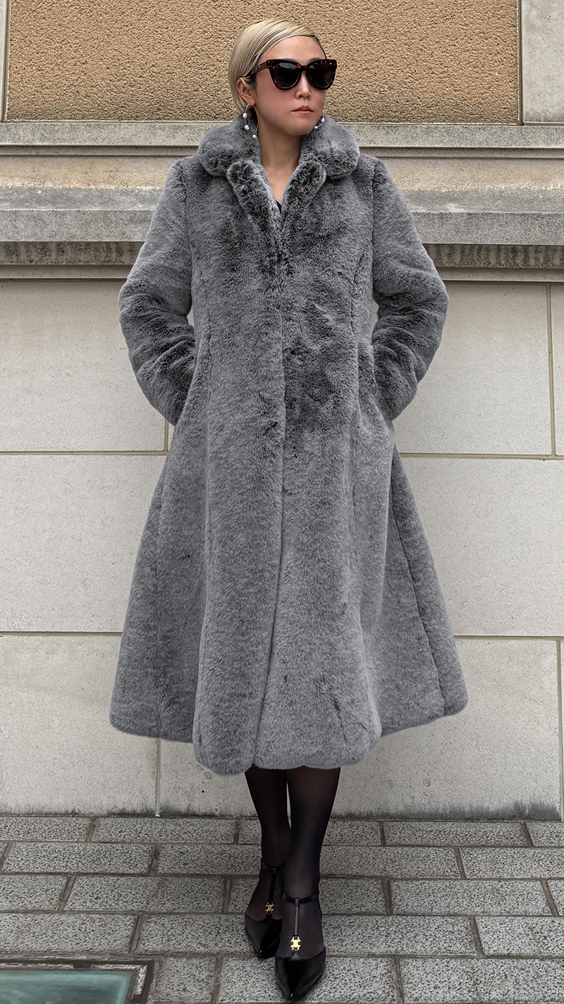 はーな　JENNE Ｍサイズウール ロングコート 新品タグ付き リッチファーウールコート｜JENNE(ジェンヌ)公式通販：パリ