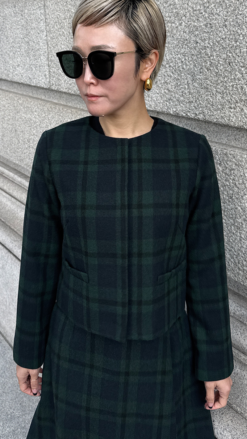 JENNEチェックジャケット｜JENNE(ジェンヌ)公式通販：パリジェンヌの