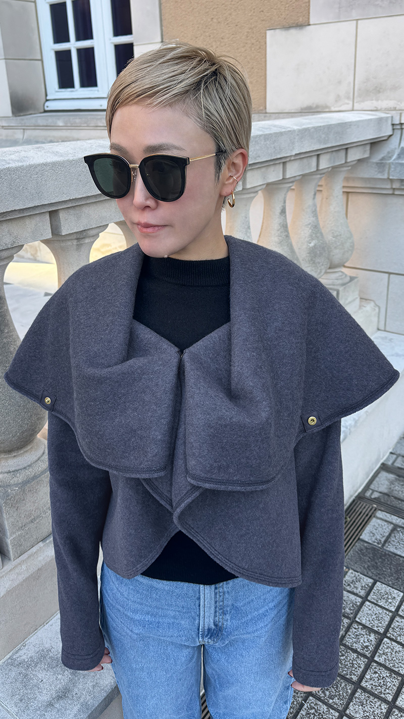 保温エアリーフリース（イタリア素材）