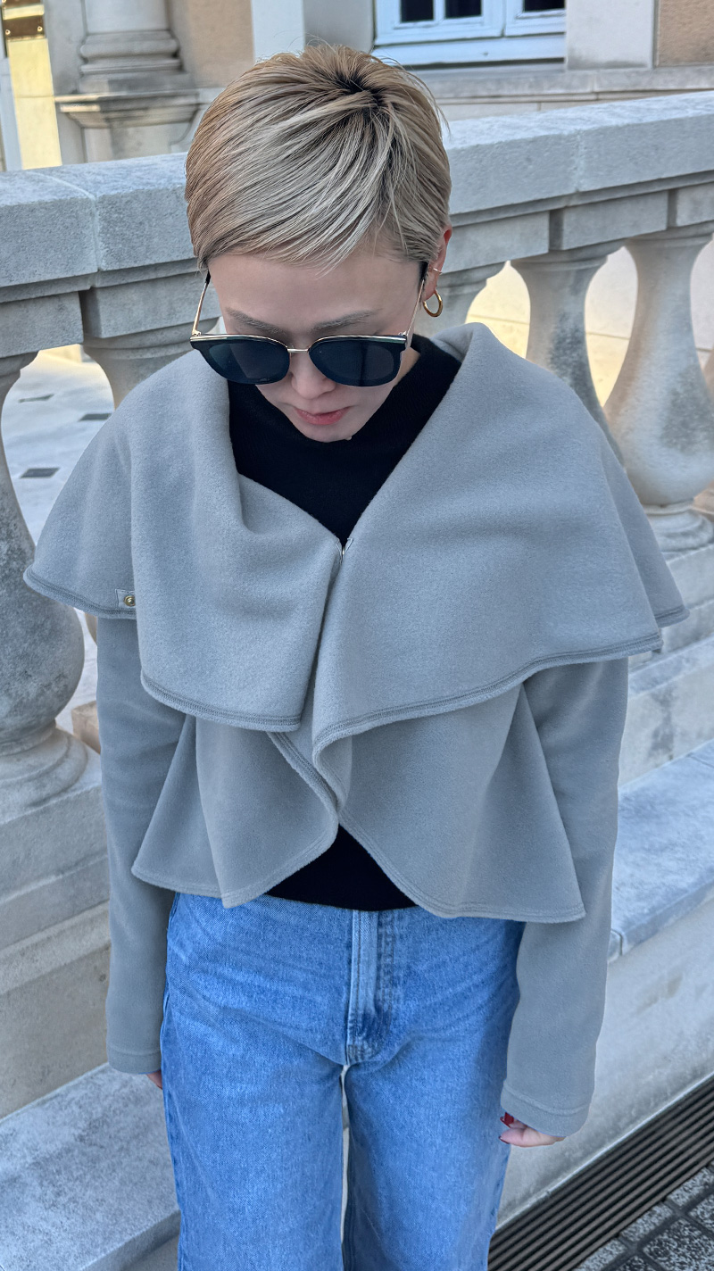 保温エアリーフリース（イタリア素材）