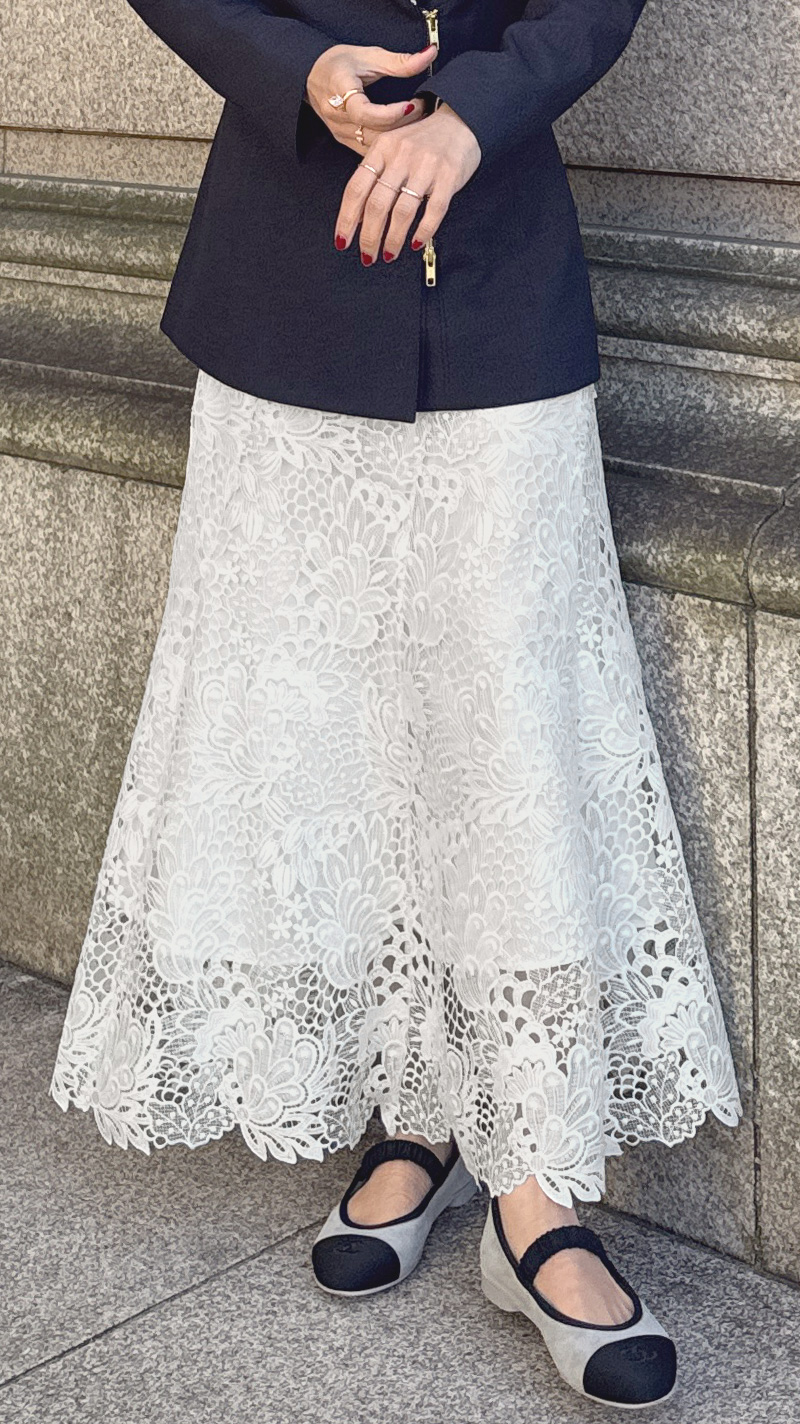 JENNEレースマーメイドスカート