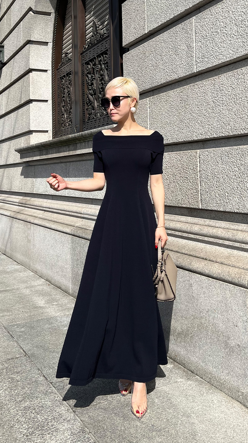 オフショルダー フレアニットワンピース｜JENNE(ジェンヌ)公式通販  