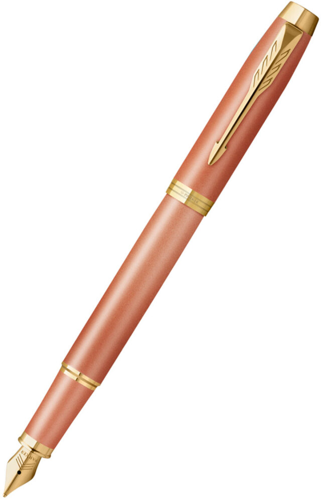 パーカー61 万年筆 14KGF レッド 美品 中古)PARKER パーカー 万年筆 デュオフォールド100 ビッグレッド