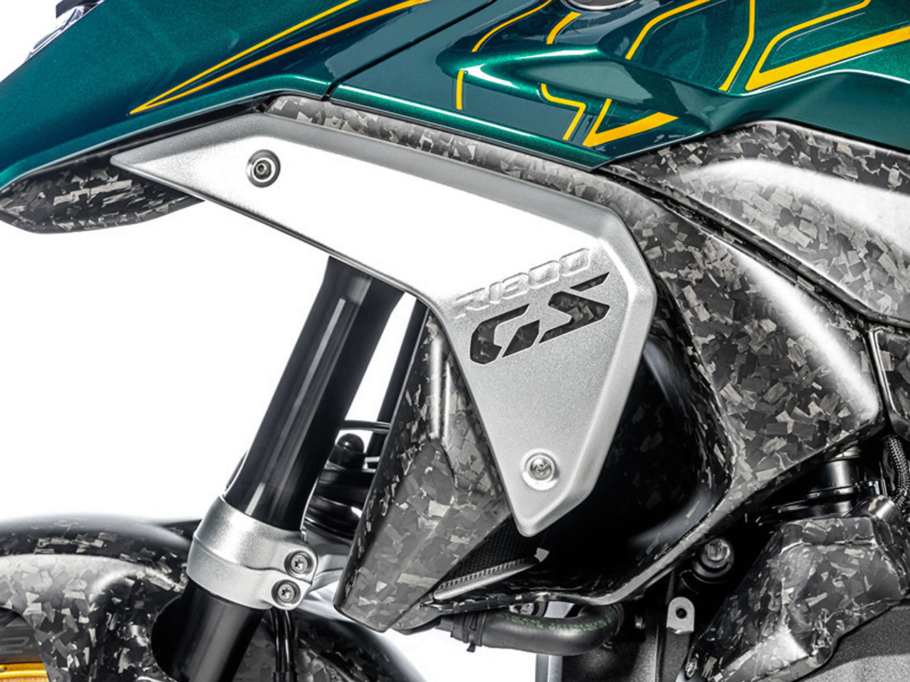 ワンダーリッヒ カーボン エアアウトレットダクト ブラックダイヤモンド カーボン BMW R1300GS