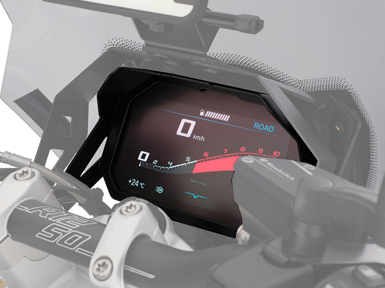TFT液晶メーター盗難防止フレーム with メーターバイザー BMW R1250R