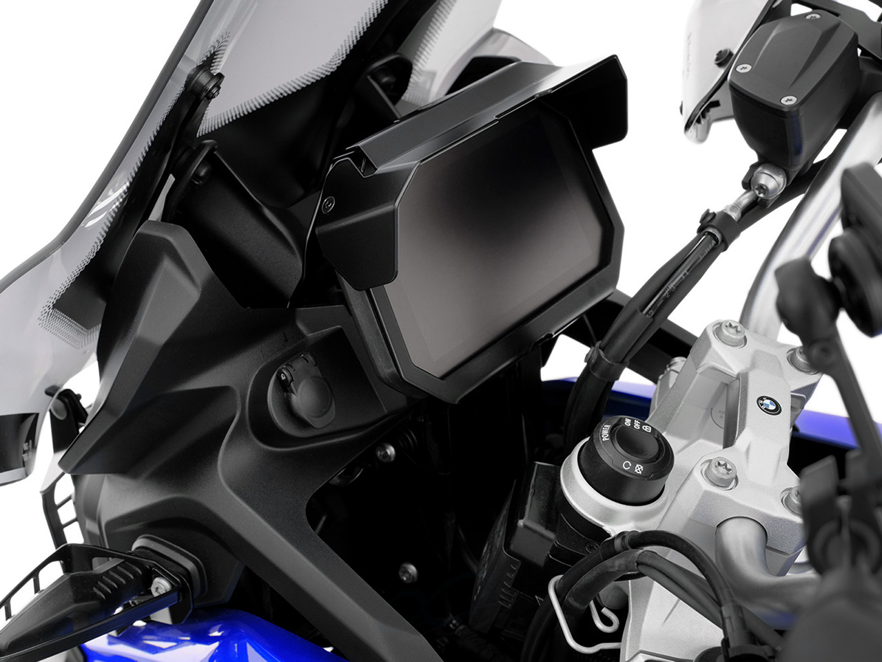 ワンダーリッヒ TFT液晶メーター盗難防止フレーム and メーターバイザー BMW F800GS / F900GS Adventure