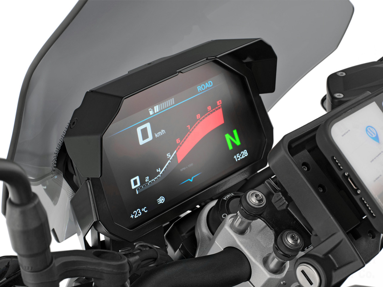ワンダーリッヒ TFT液晶メーター盗難防止フレーム and メーターバイザー BMW F900R