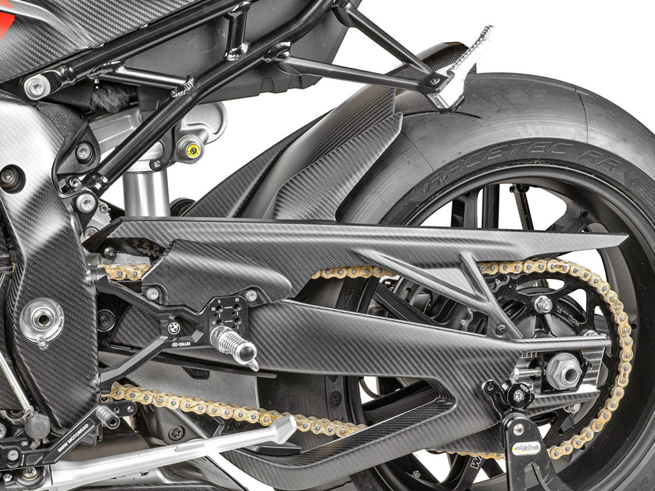 Wunderlich マットカーボンインナーリアフェンダー チェーンガード付き S1000R / S1000RR / M1000R / M1000RR