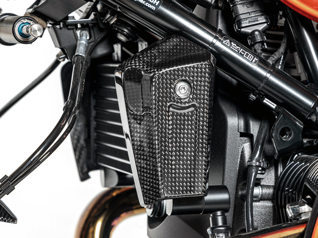 ワンダーリッヒ カーボン オイルクーラー カバー BMW R12 nineT