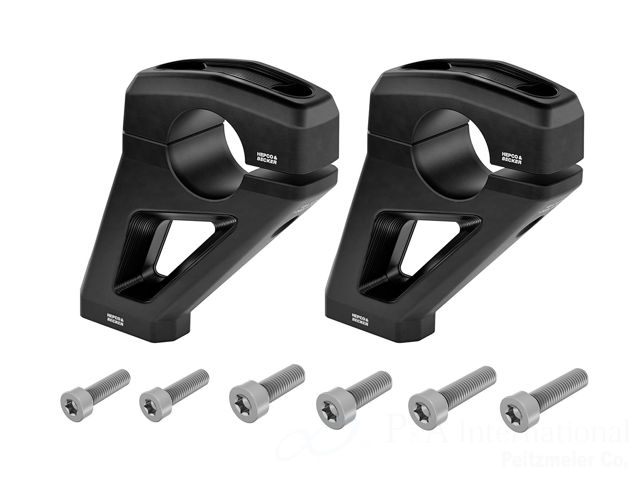 ヘプコ＆ベッカー ハンドルバー セットバックライザー 30mmアップ / 26mmセットバック BMW R12 G/S