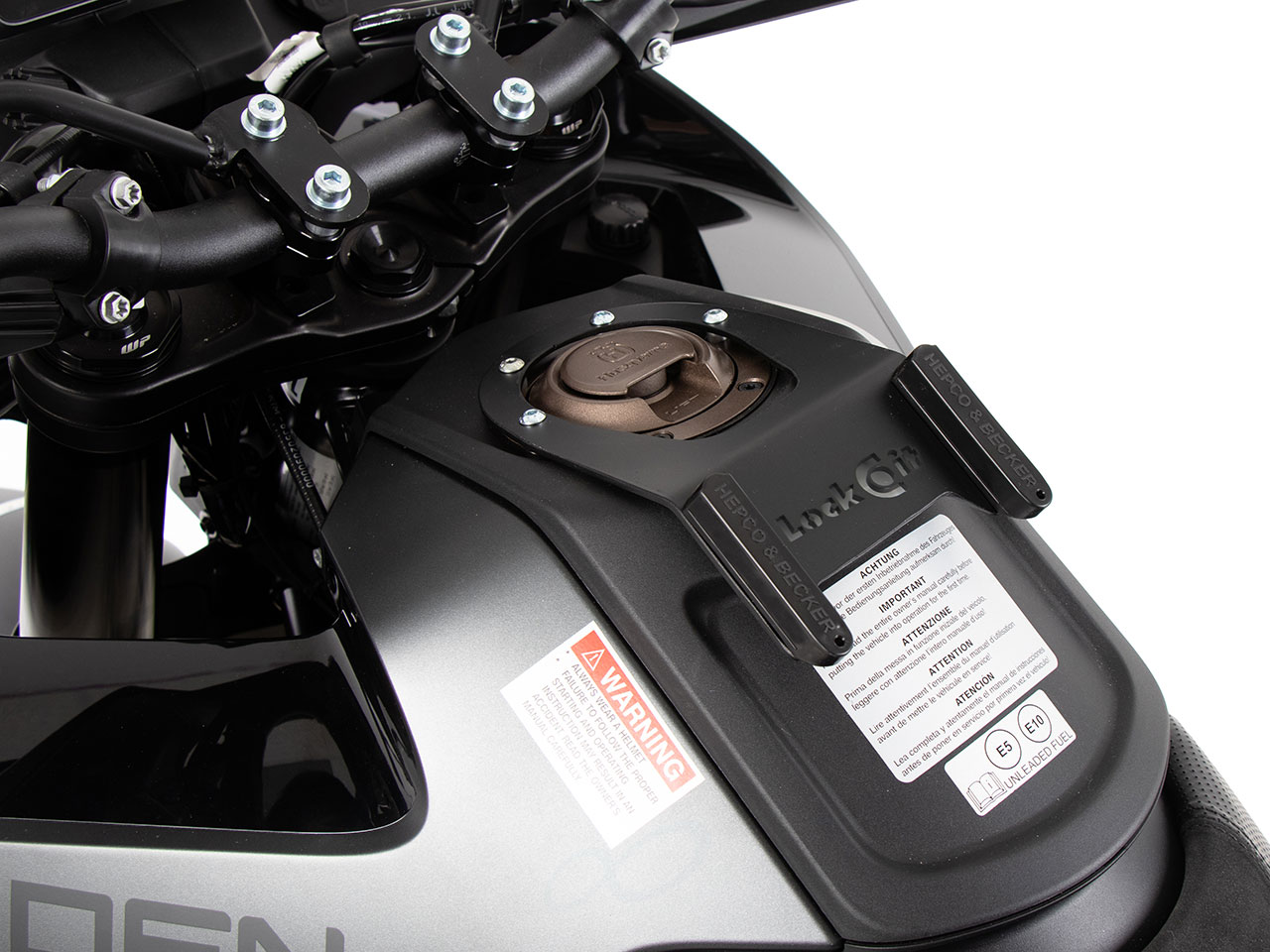 ヘプコ＆ベッカー「Easy-Lock/イージーロック」(タンクバック「Street/Royster」用ホルダー) Husqvarna