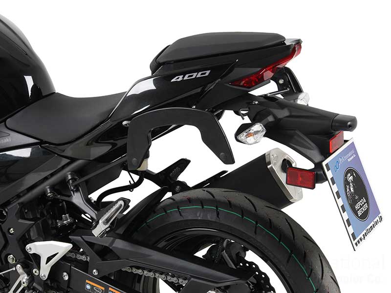 ヘプコ＆ベッカー 正規品 サイドソフトケースホルダー(キャリア)「C-Bow」 Kawasaki Ninja400('18-)