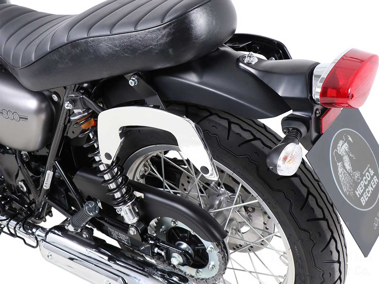 ヘプコ＆ベッカー サイドソフトケースホルダー(キャリア)「C-Bow」 Kawasaki W800