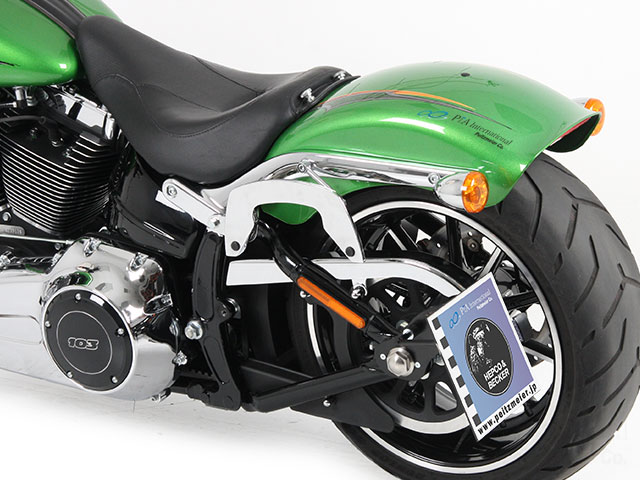 ヘプコ＆ベッカー 正規品 サイドソフトケースホルダー(キャリア)「C-Bow」 ハーレー Softail / ソフテイル