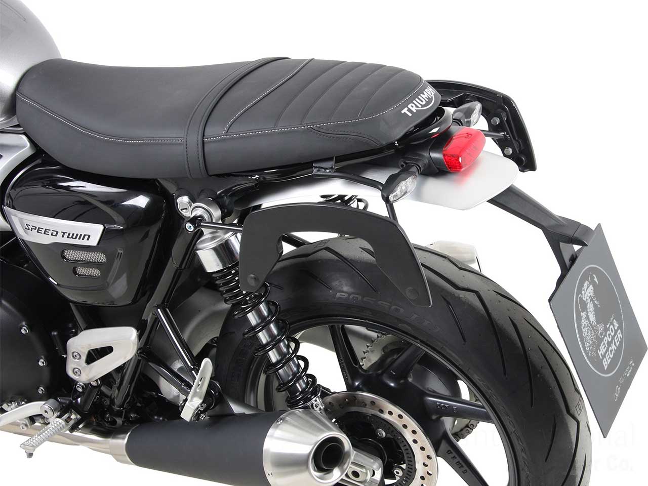 ヘプコ＆ベッカー サイドソフトケースホルダー(キャリア)「C-Bow」 Triumph SpeedTwin