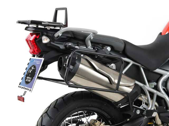 ヘプコ＆ベッカー 正規品 トップケースホルダー(キャリア) (アルミラック)ブラック Triumph Tiger 800/XC