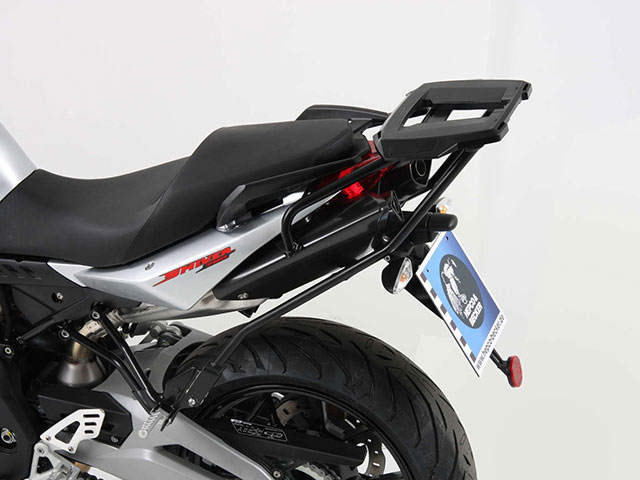 ヘプコ＆ベッカー 正規品 aprilia SL 750 Shiver('10-) トップケースホルダー(キャリア) (アルミラック) ブラック