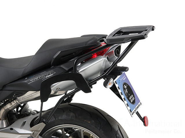 ヘプコ＆ベッカー 正規品 トップケースホルダー(キャリア) アルミラック ブラック Triumph Tiger1050 Sport