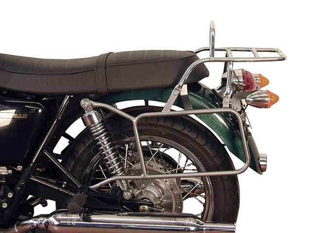 ヘプコ＆ベッカー 正規品 トップ・サイドケースホルダー(キャリア)セット クローム Triumph Bonneville / T100 / SE