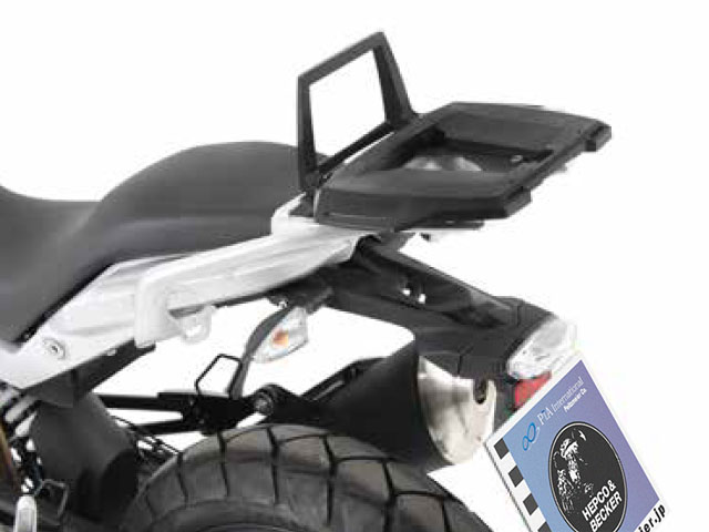 ヘプコ＆ベッカー 正規品 トップケースホルダー(キャリア) (アルミラック) ブラック BMW G310GS