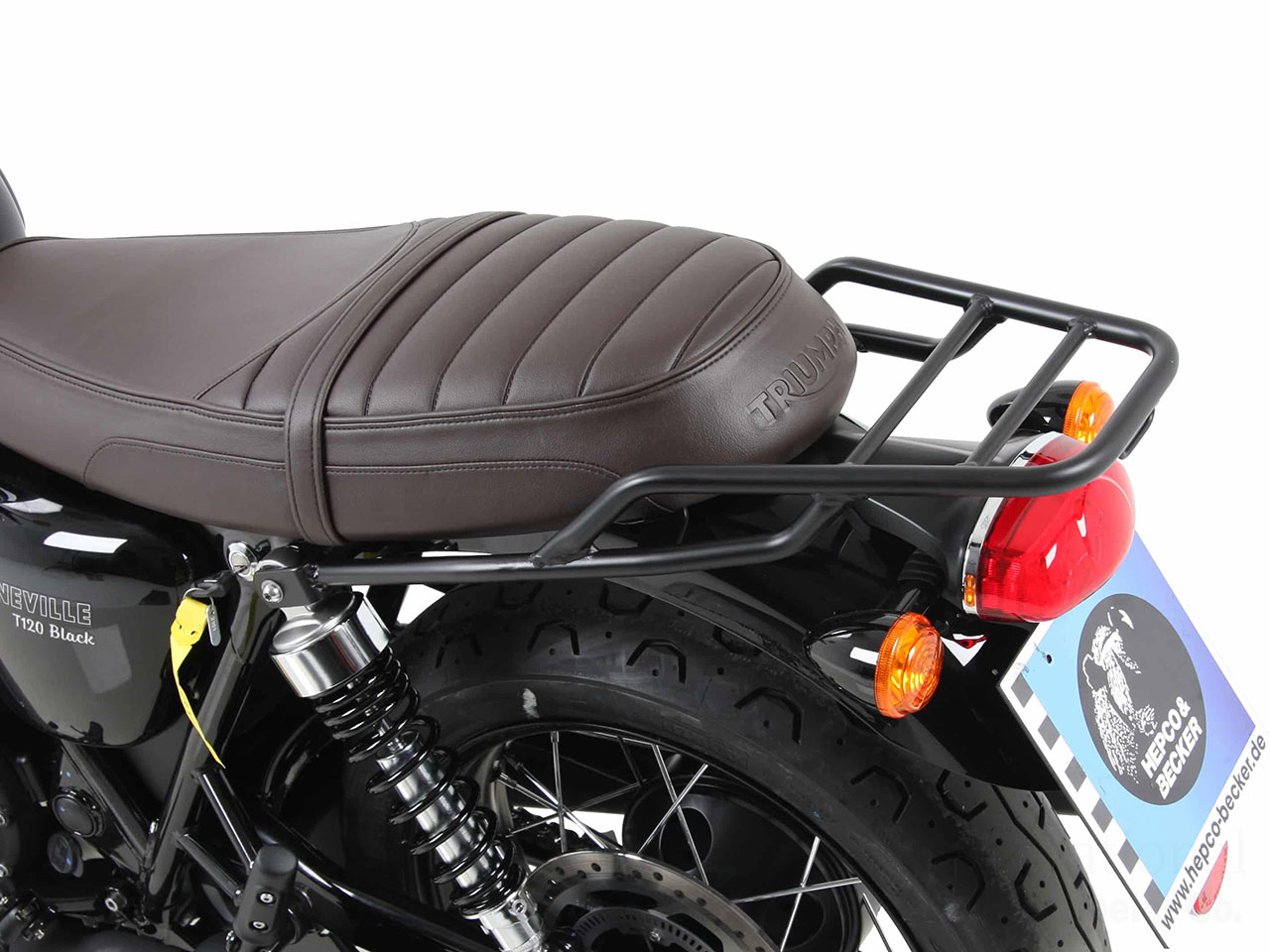 ヘプコ＆ベッカー リアキャリア Triumph ボンネビルT120/Black / ボンネビルT100/Black