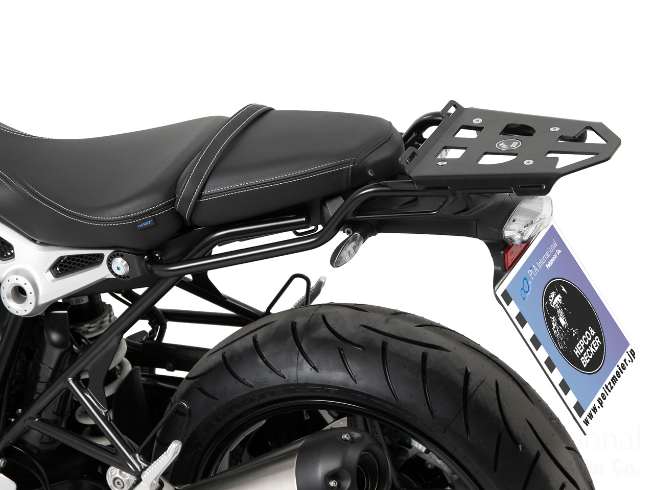 ヘプコ＆ベッカー リアキャリア BMW RnineT カスタムパーツ 搭載イメージ