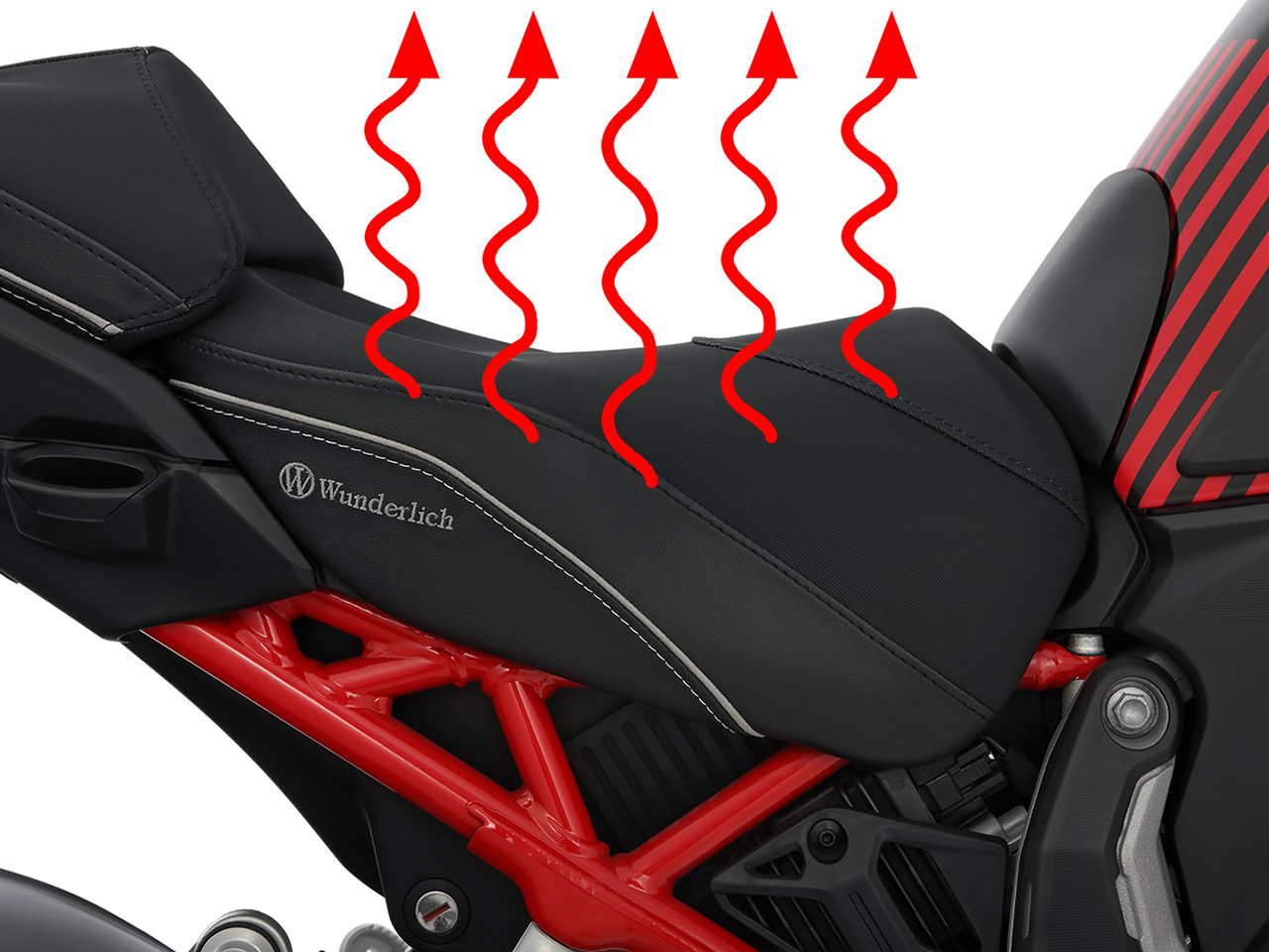 Wunderlich フロント/リア シート 「Active Comfort」シートヒーター機能付 DUCATI ムルティストラーダ V4